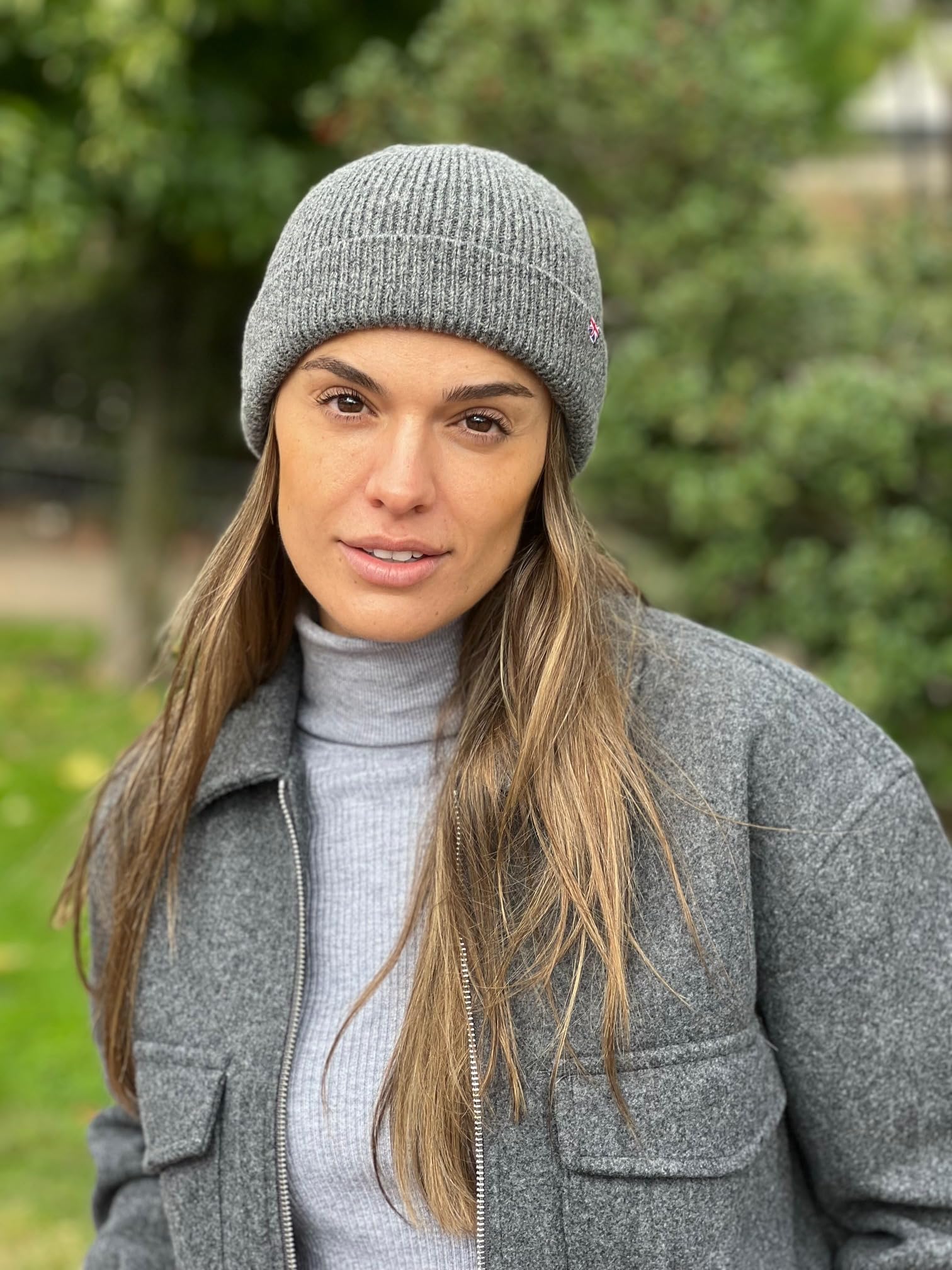 Patriia Gorro de lana merino 100 % con bandera británica. Hecho a mano. Gorro de lana para hombre. Gorro de lana para mujer. Gorro de punto