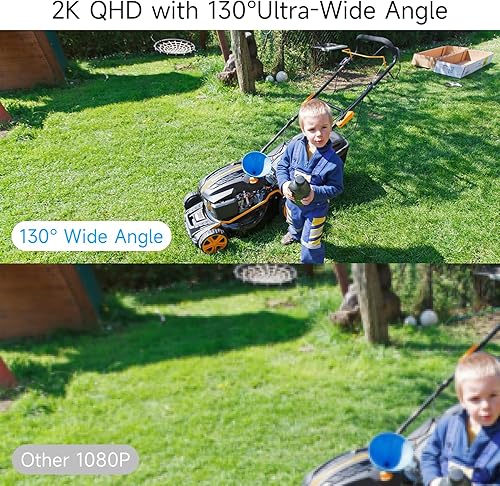 Miniatura 3 de Cámaras de seguridad inalámbricas para exteriores 5G2.4G WiFi, cámara 2K para interiores con detección de movimiento AI, visión nocturna a color,