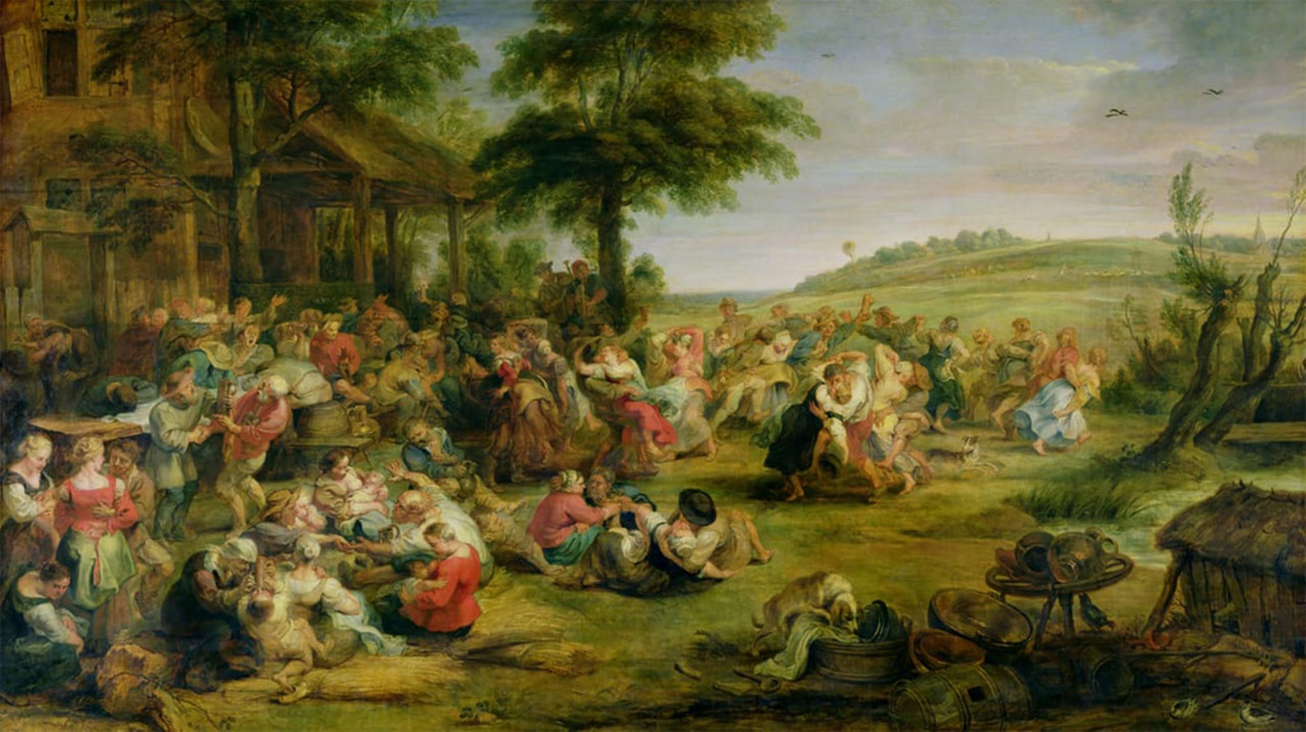 POSTERIIk Famous Animal Posters Vintage Picture the Kermesse by Peter Paul Rubens Modern Wall Decor for Home Decor 60x90cm