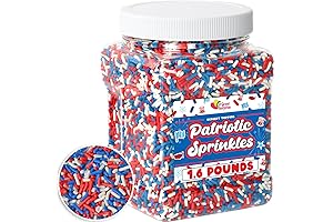 Red, White & Blue Patriotic Sprinkles for Festive Occasions