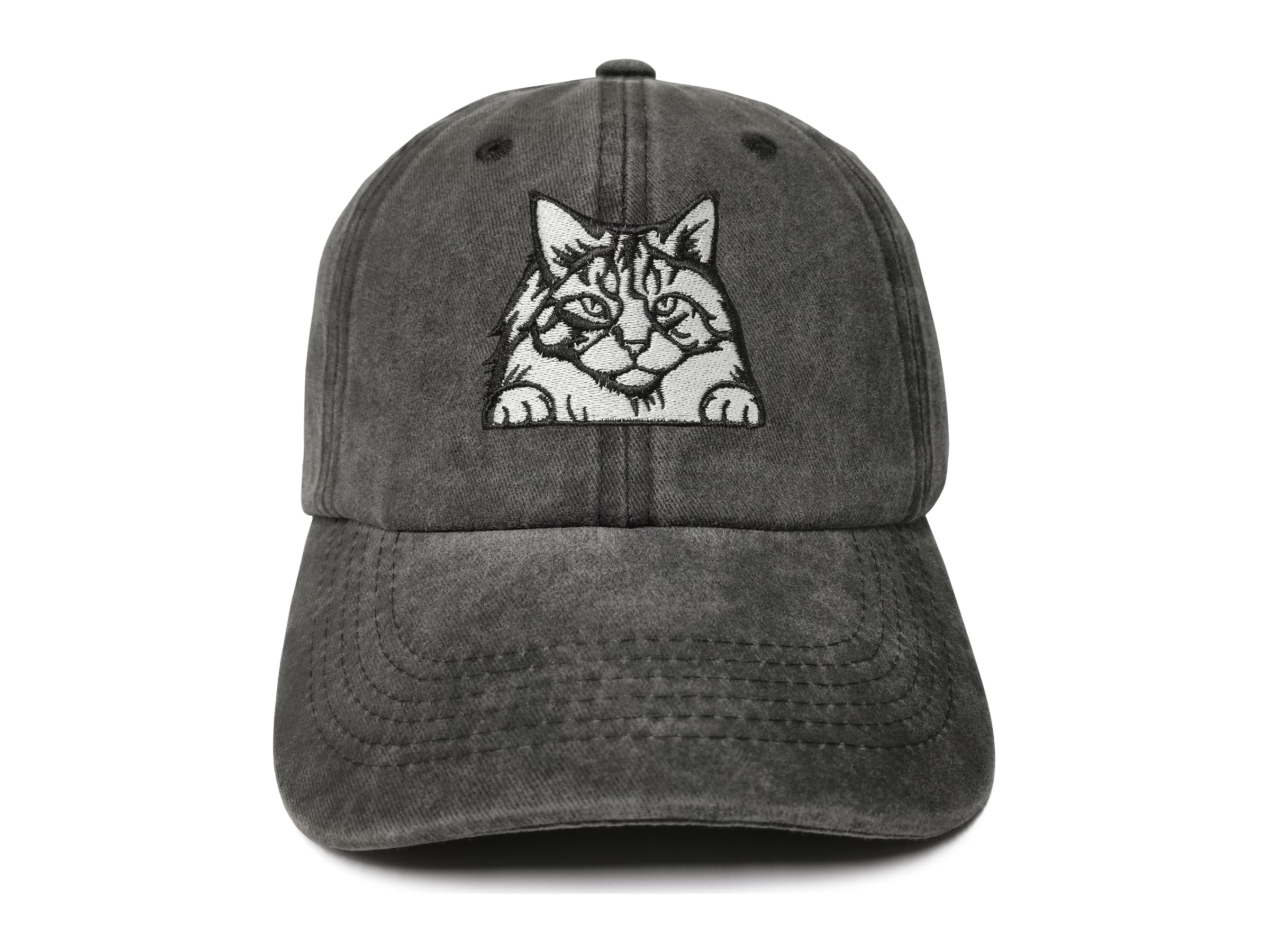 ZKFE Cat Lover Gifts, Embroidered Cat Baseball Hats for for Men Women