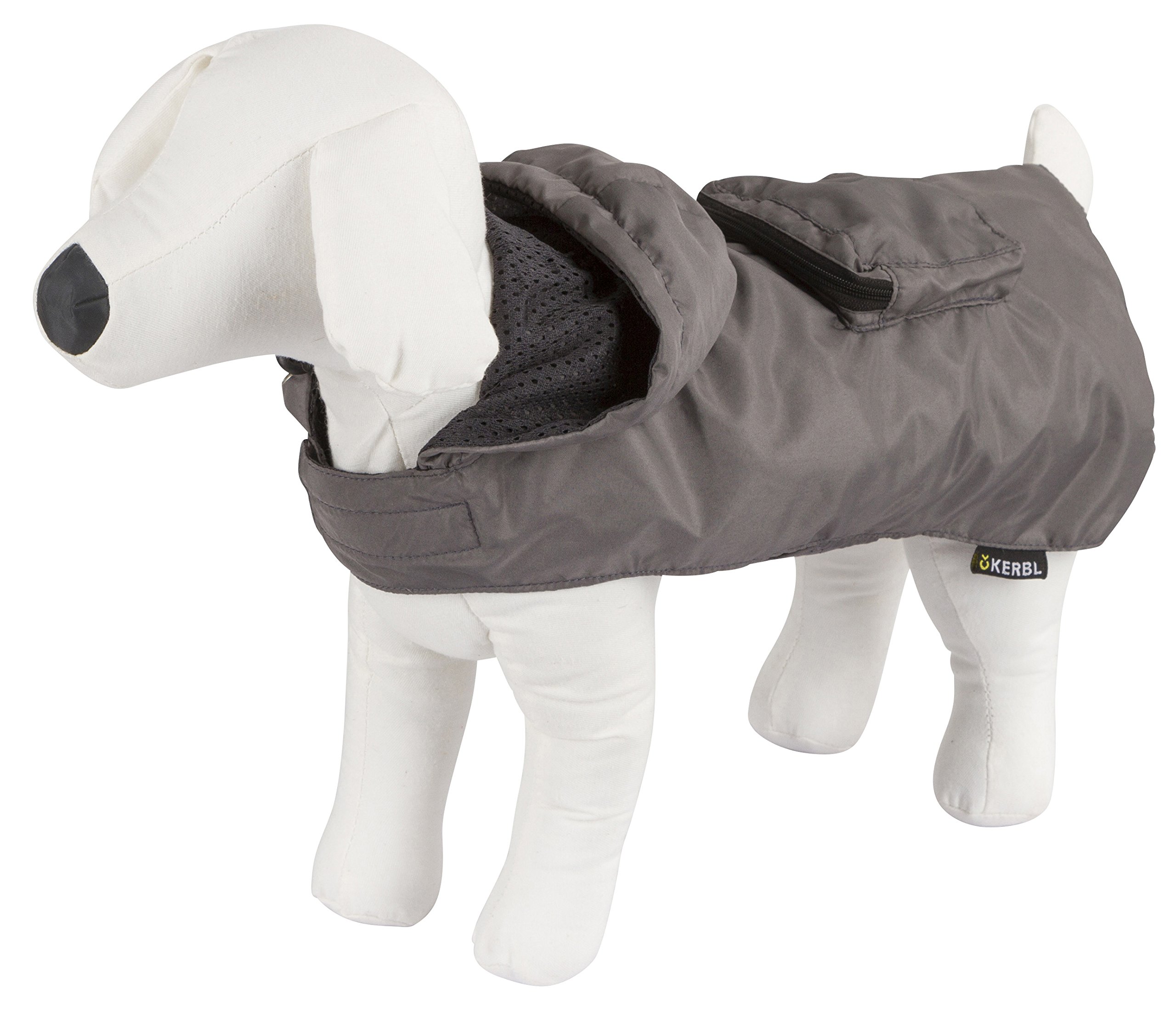 Kerbl Pet Rain Seattle Coat, Large, 45 cm, Grey