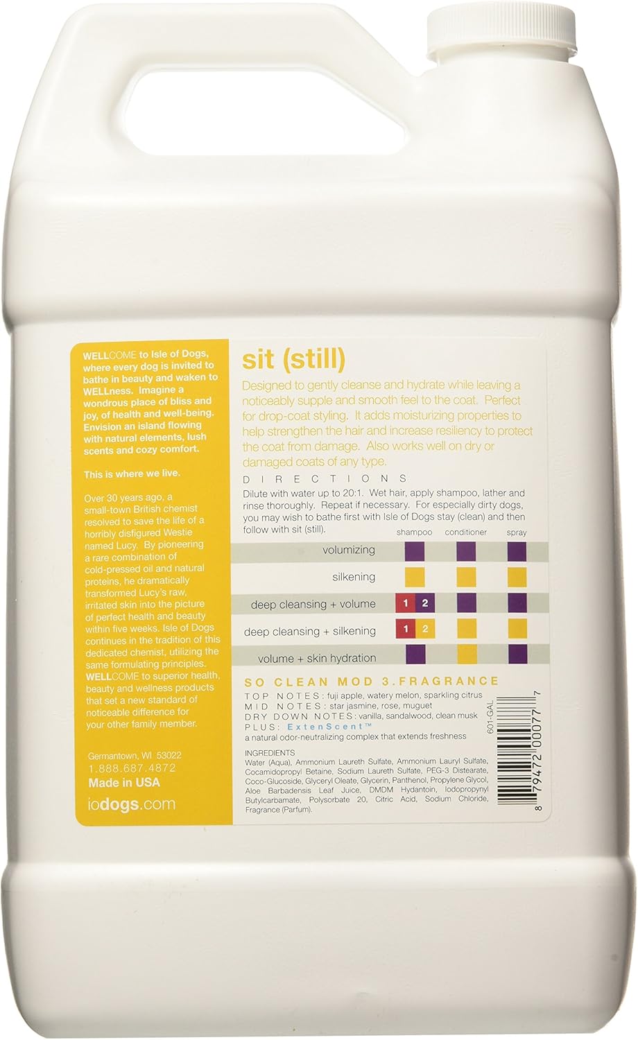 Isle of Dogs Salon Elements Shampoo Sit (Still)