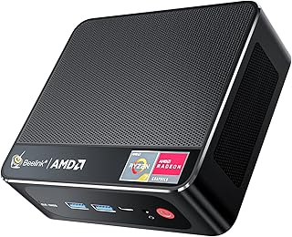 Beelink SER5 Mini PC, AMD Ryzen 7 5700U(up to 4.3GHz) 8C/16T, Mini Computer 32GB DDR4 RAM 1TB NVMe SSD, Mini Desktop Computer 4K 60Hz Triple Screen Display HDMI&DP&USB-C WiFi6 BT5.2 WOL 35W HTPC