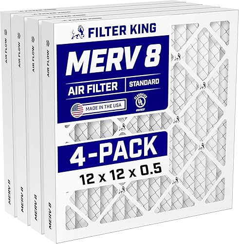 Miniatura 84 de Filter King Filtro de aire 6x6x1 | Paquete de 4 | Filtros plisados MERV 8 HVAC para horno A/C | Fabricado en Estados Unidos | Tamaño real: 5.5 x 5.5