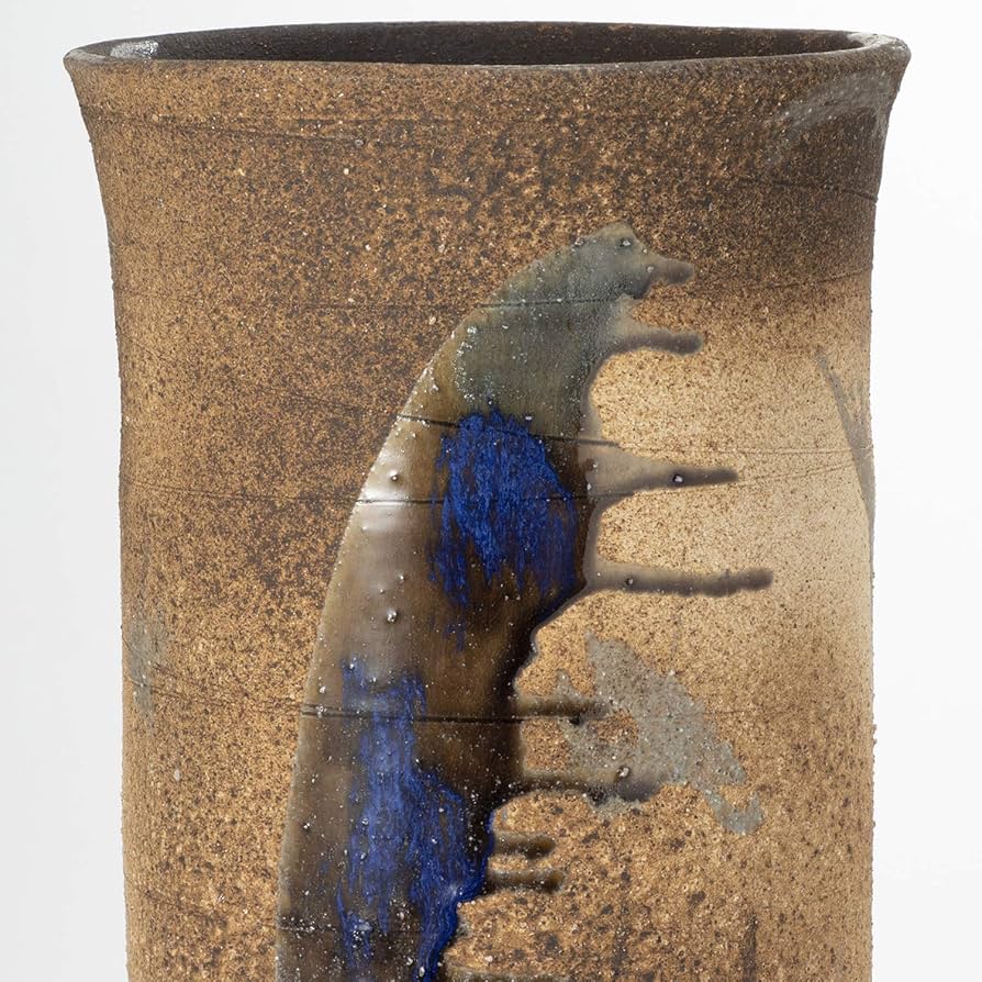 Amazon|信楽焼 へちもん 傘立 コゲビードロ流し 長壺|傘立て Amazon|信楽焼 へちもん 傘立 コゲビードロ流し 長壺|傘立て