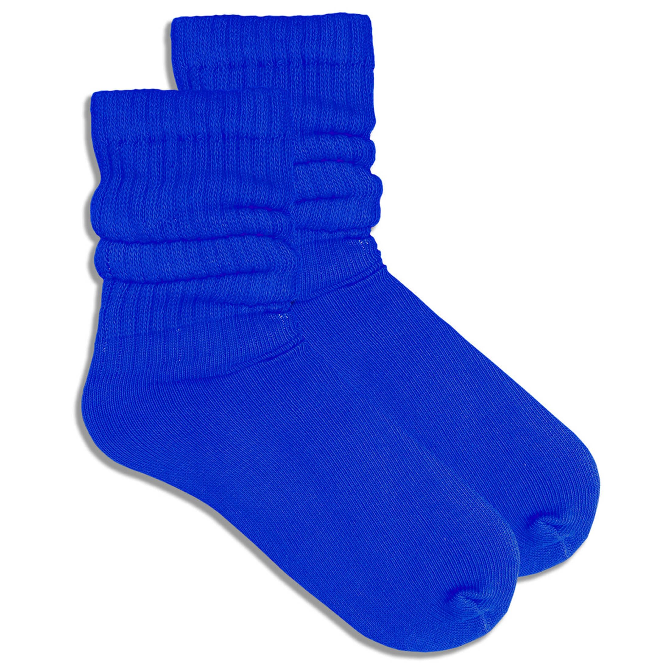 COUVER Women Cotton Scrunched Slouch Socks | 90% cotton 5% polyester 5% elastic, scrunched slouch socks, adjustable crew to knee high, retro dance, size 6 to 11