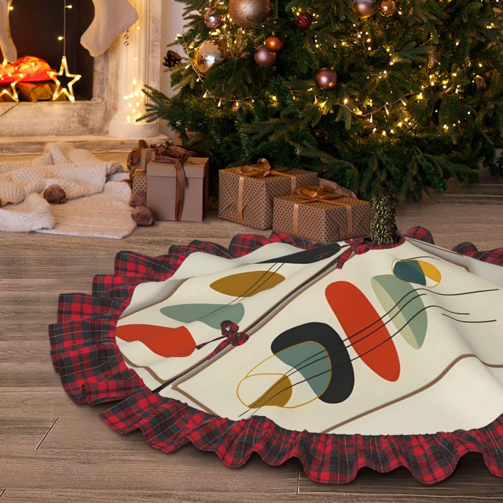 Jupe de sapin moderne du milieu du siècle en tissu imperméable