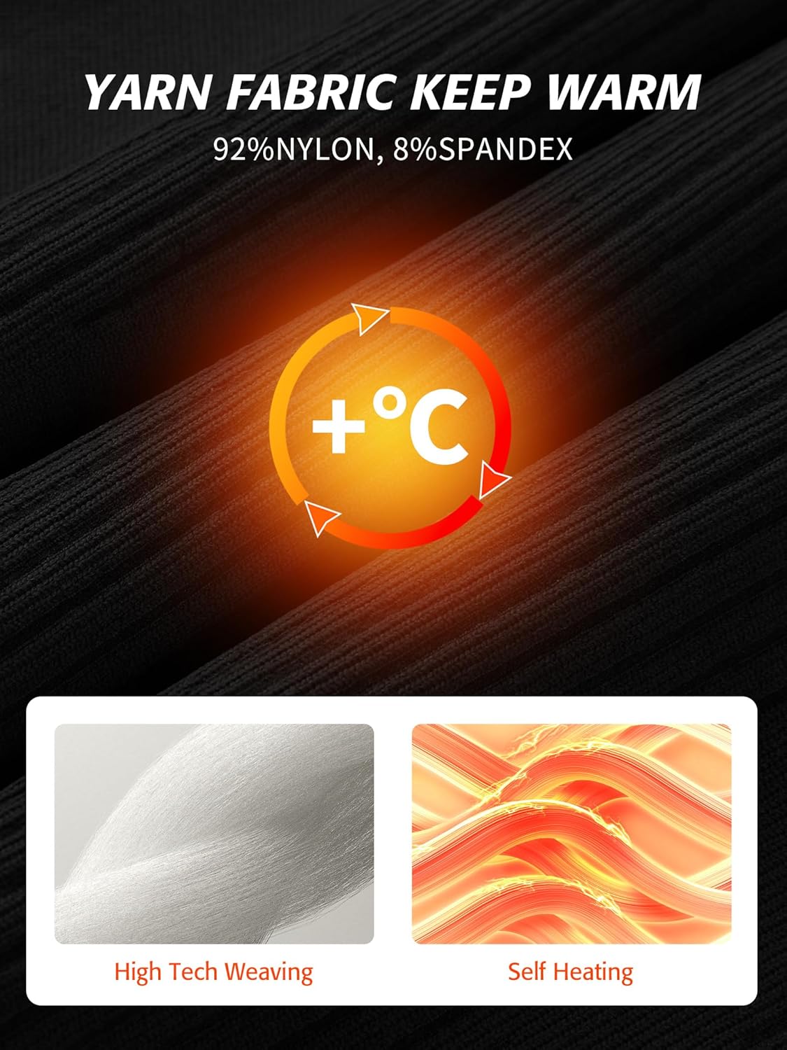 ATTRACO Long Sleeve Workout Tops for Women Zip Up Seamless Athletic Base Layer High Neck Thermal Tops - Image 9