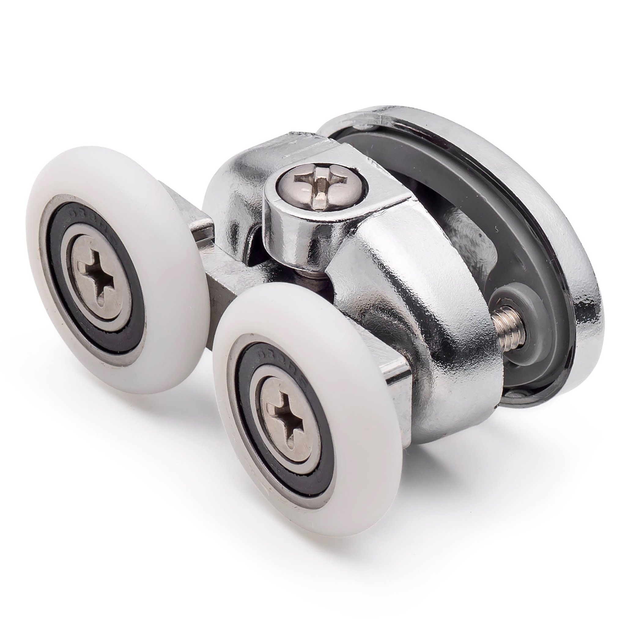 (25Mm) 2 X Double Top Butterfly Shower Door Rollers/Runners 23Mm Or 25Mm Wheel Dia L077-1 5060363613526