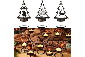 Sieral Christmas Tea Light Candle Holders: A Festive Glow for Holiday Decor
