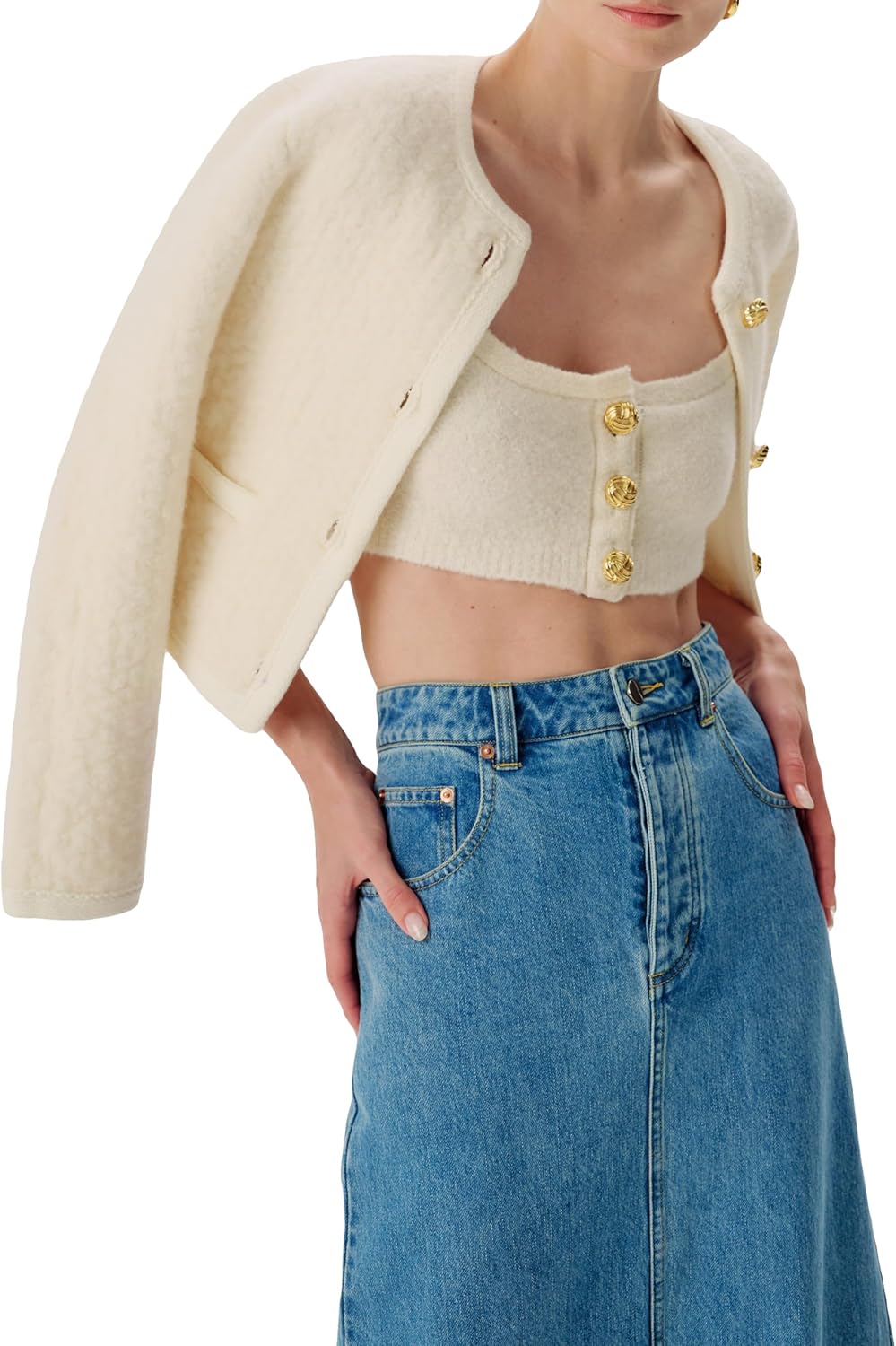 Ronny Kobo Women's Dawn Boucle Knit Cardigan