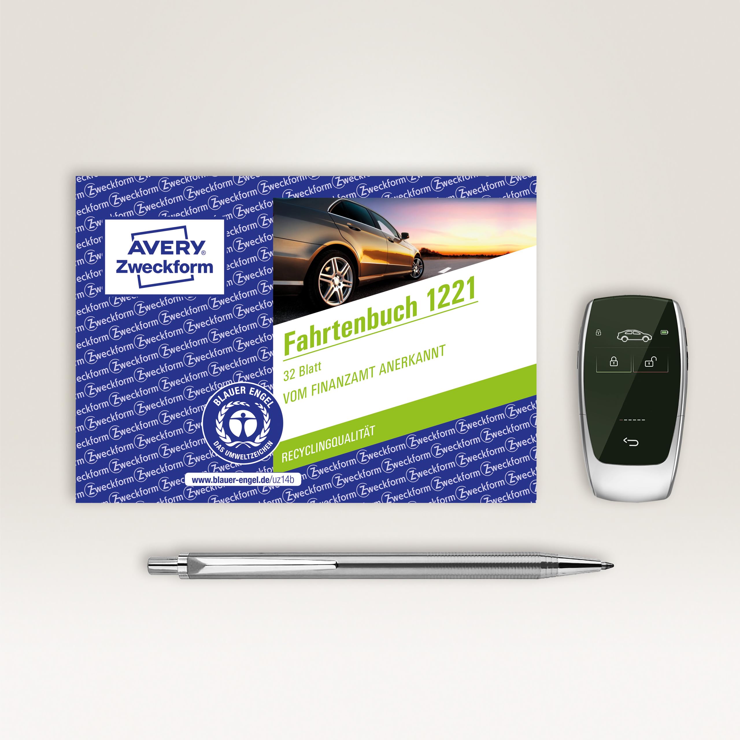 AVERY Zweckform 1221 Recycling Logbook (for Cars recognised by The Tax Office, A6 Landscape, 32 Pages, 310 Journeys - Image 3