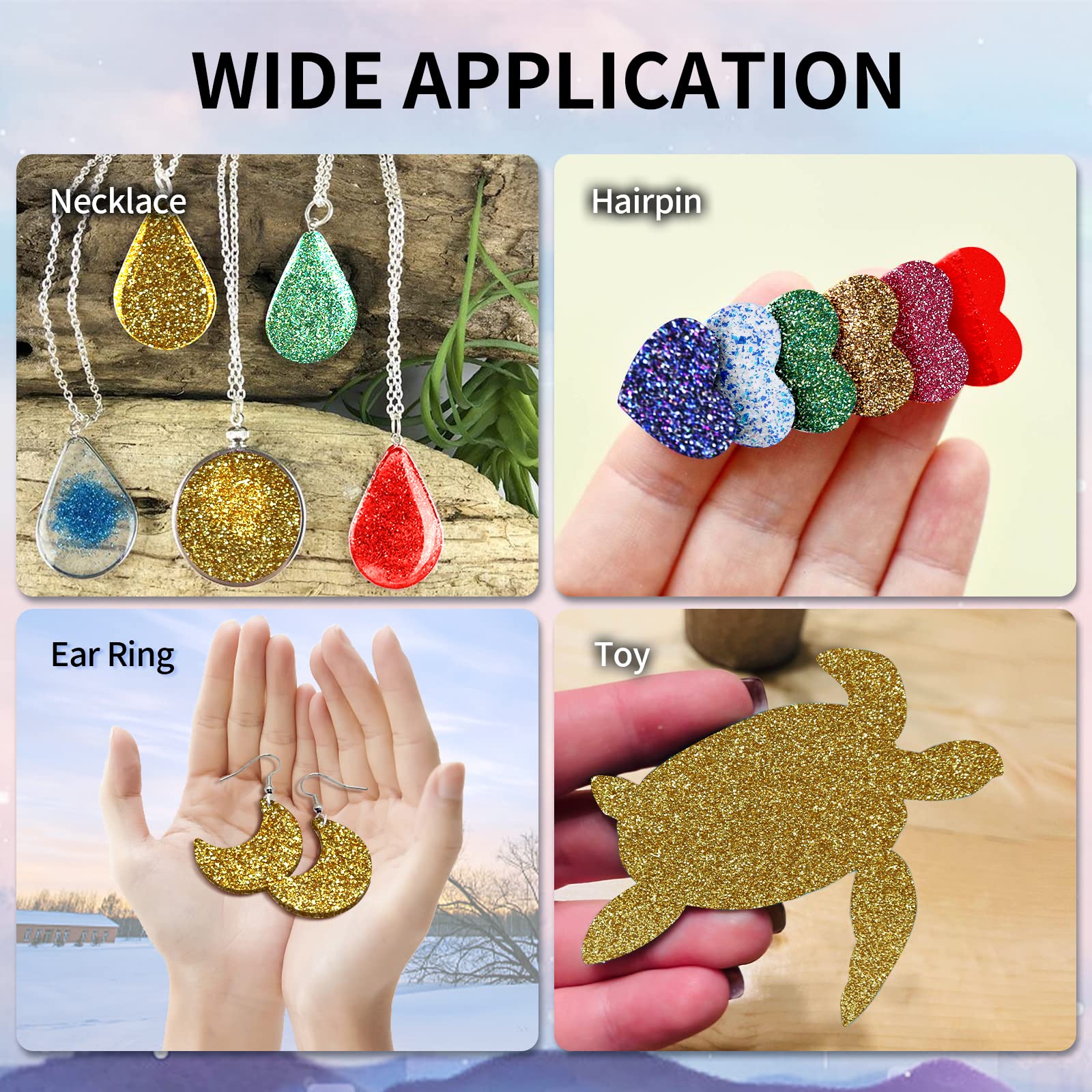 Glitter Acrylic Sheets - Laser Cutting & Crafting -6