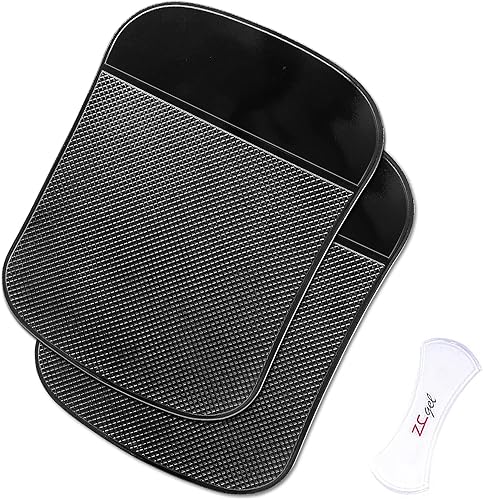 Almohadilla adhesiva para salpicadero de coche (2 unidades), reutilizable y lavable, almohadillas antideslizantes con adhesivo fuerte, puede