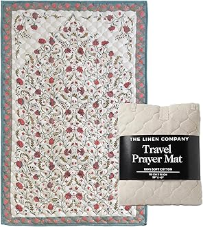 TLC NY Prayer Mat for Men & Women – Thick Padded Foldable Travel Prayer Rug, Portable & Machine Washable, Modern Design for Home, Office & Mosque Use – Ideal Ramadan & Hajj Gift, Samarkand