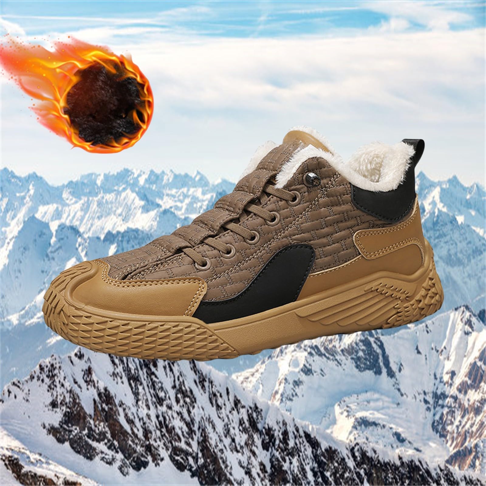 Winterschuhe Herren Fleece, Sportschuhe Herren Winter, Schneeschuhe Mit