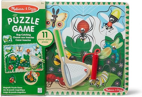 Miniatura 6 de Juego de Rompecabezas Magnético de Madera para Atrapar Insectos de Melissa  Doug 10Piezas