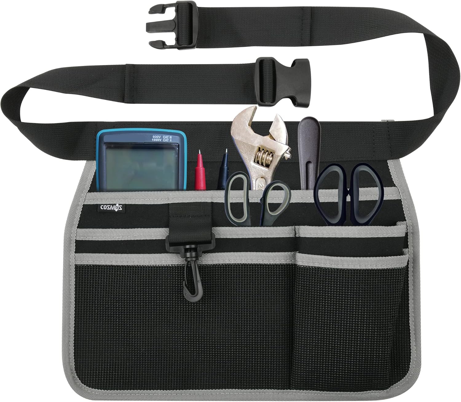 Cosmos Waist Tool Bag Tool Belt Hand Tools Organizer Adjustable Waist Belt Pouch Bag with Hooks for Handy Tools Storage