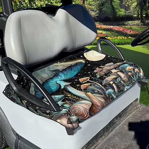 Funda para asiento de carrito de golf, fácil de instalar y limpiar, toalla de asiento de automóvil, ajuste universal, carrito de golf de 2 asientos