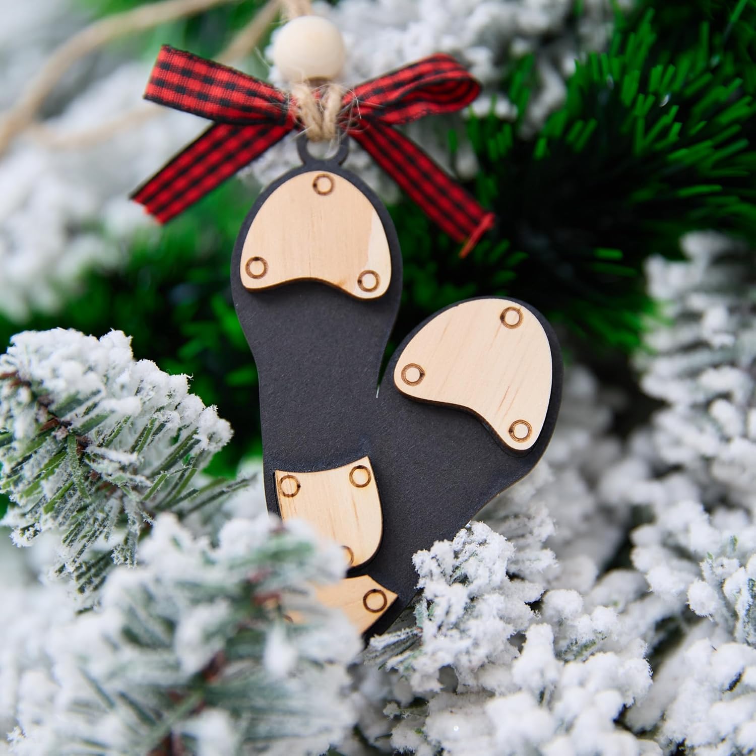 Tap Dancer Christmas Ornament 4 Inch – Layered Wooden Tap Shoe with Metal Plates Decoration Gift for Tap Dance Student Teacher Studio Owner Recital Keepsake - Image 9