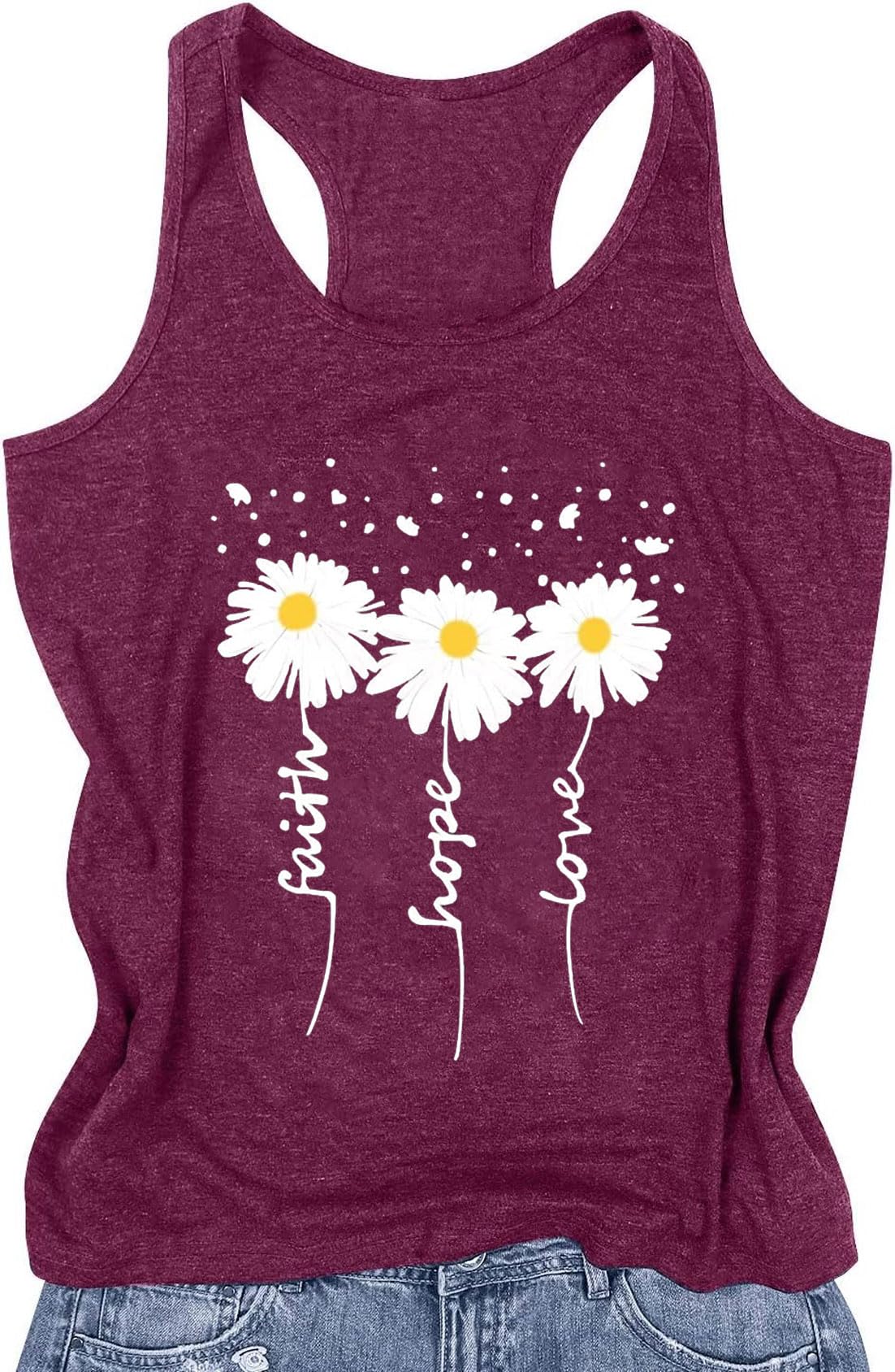 MQSVPUT Womens Tank Tops Summer Racerback Graphic Tanks Beach Vacation Tops Loose Running Athletic Sleeveless Shirt Cami 2026