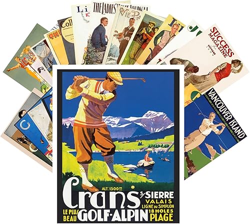 Miniatura 4 de Postales Vintage 24 piezas Vintage Cabaret Dance Viariete Show Carteles Art Deco