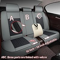 Vista 287 de GXT Bench Seat Cover, Premium Faux Leather Bench Seat Covers for Trucks - Universal Fit for Most Sedans SUV Pick-up Truck, Durable for Long Lasting