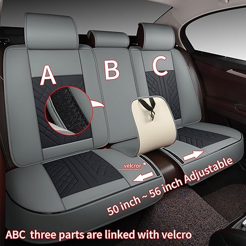 Miniatura 287 de GXT Bench Seat Cover, Premium Faux Leather Bench Seat Covers for Trucks - Universal Fit for Most Sedans SUV Pick-up Truck, Durable for Long Lasting