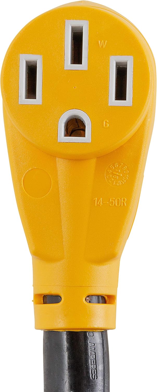 Camco Power Grip RV 50-Amp Voltage & Surge Protector - Features Integrated Surge Protection of Up to 4,200 Joules & Diagnostic LEDs Indicate Wiring Faults (55306)