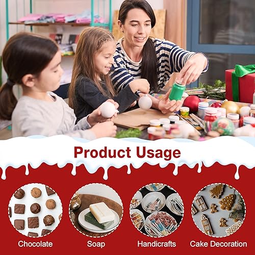 Miniatura 3 de Moldes de resina de Navidad, moldes de resina de Navidad de silicona para aretes, llaveros y adornos, moldes de Navidad para hornear resina,