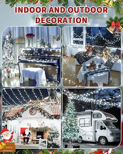 Miniatura 8 de Cadena de luces para exteriores de 403 pies con control remoto