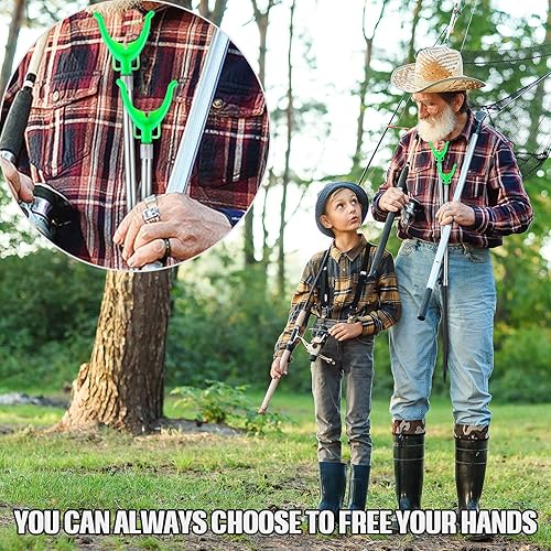 Miniatura 6 de 6 soportes extensibles para caña de pescar para caña de pescar en tierra, soporte de caña de pescar para surf y bagre para banco arena