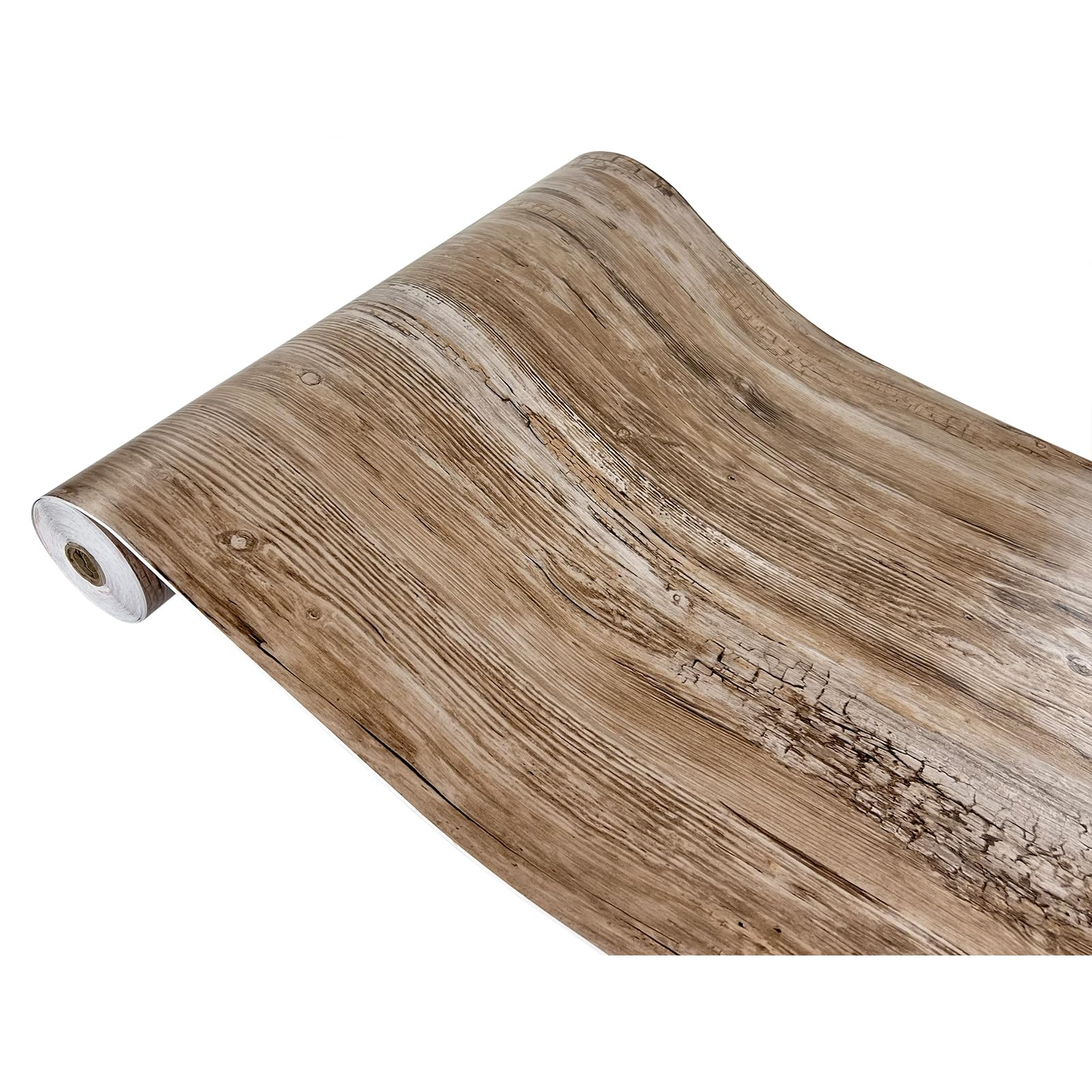 Klebefolie Möbel 67,5x1500 cm | Möbelfolie selbstklebend in Holzoptik | Folie für Möbel zur schnellen Renovierung von Türen, Schränken und Regalen | Möbelfolie dekorativ und pflegeleicht | Altes Holz