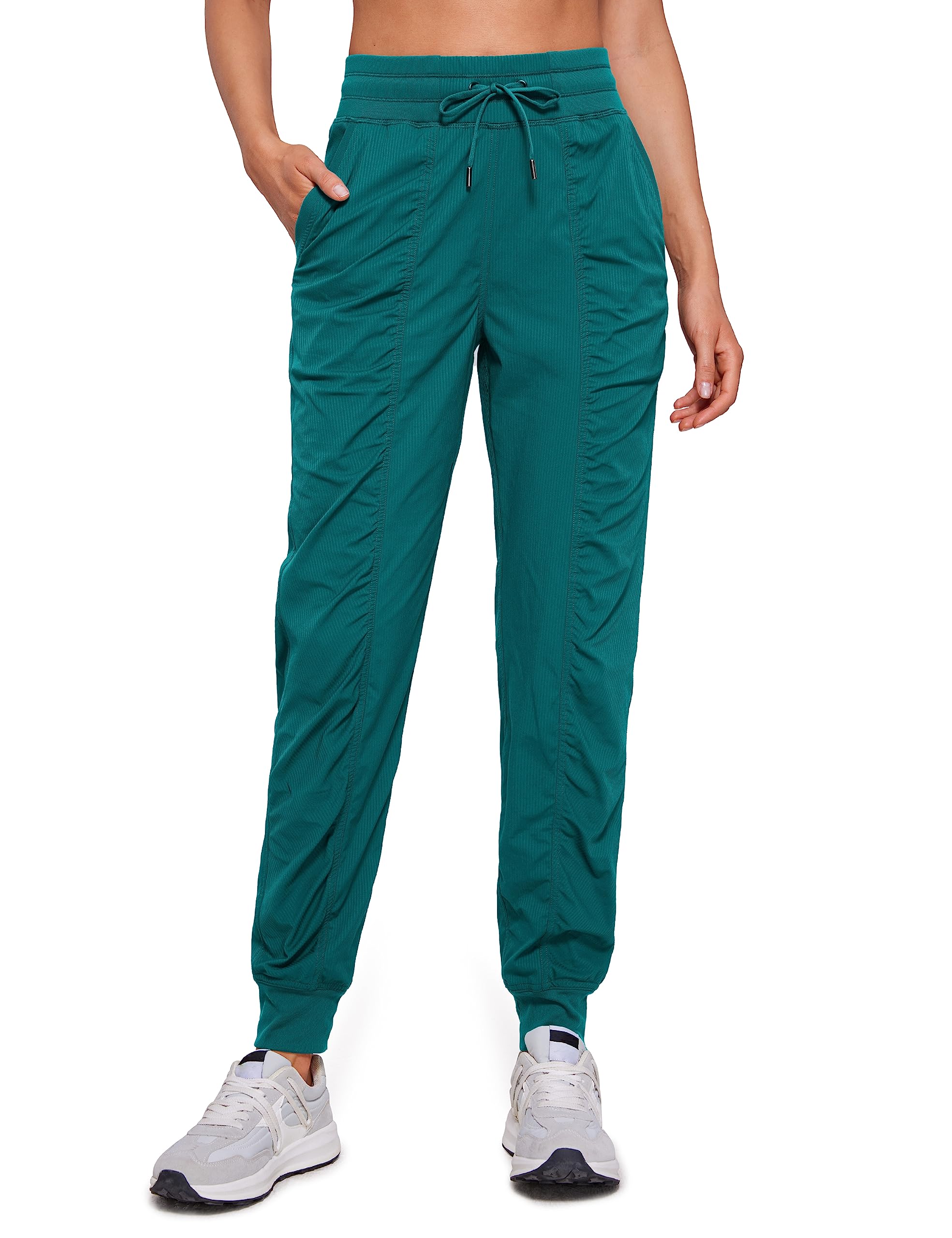 CRZ YOGALightweight Workout Joggers for Women 26"/28.5" High Waisted Outdoor Running Casual Track Pants with Pockets