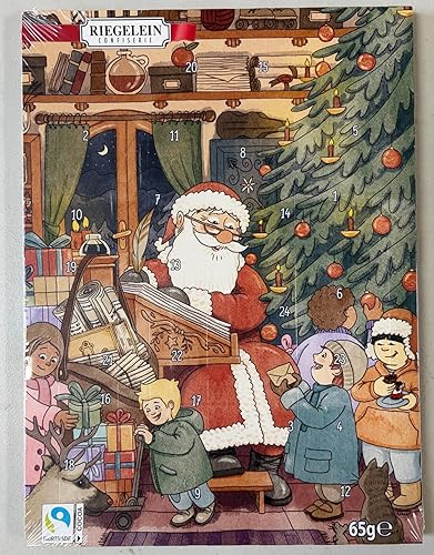 Miniatura 2 de Juego de 2 calendario de Adviento de Navidad de 24 piezas de chocolate calendario de cuenta regresiva