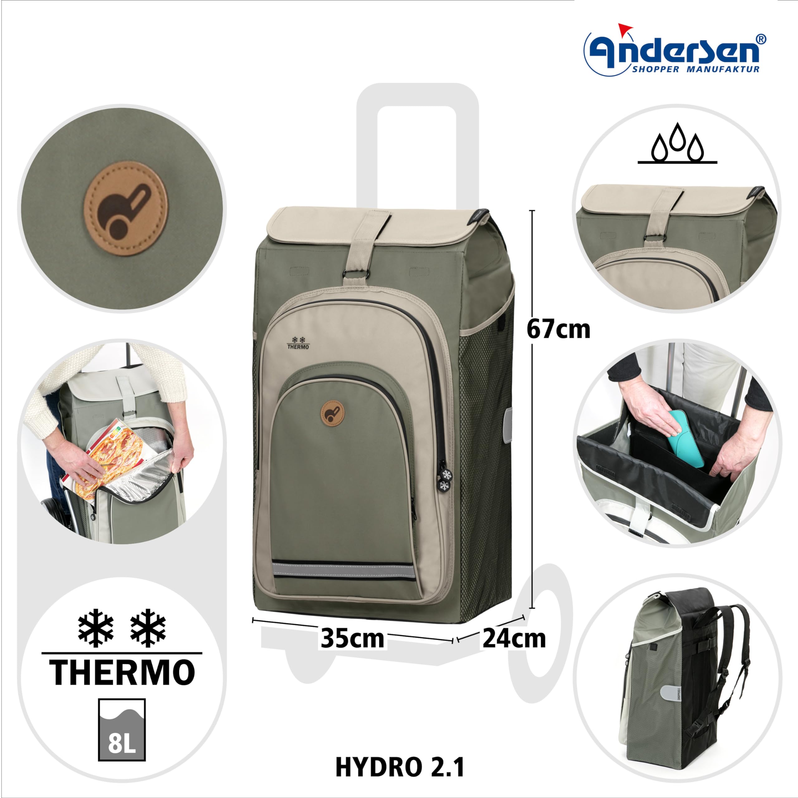 Andersen Shopper MANUFAKTUR Royal Shopper Hydro 2.1 Grey