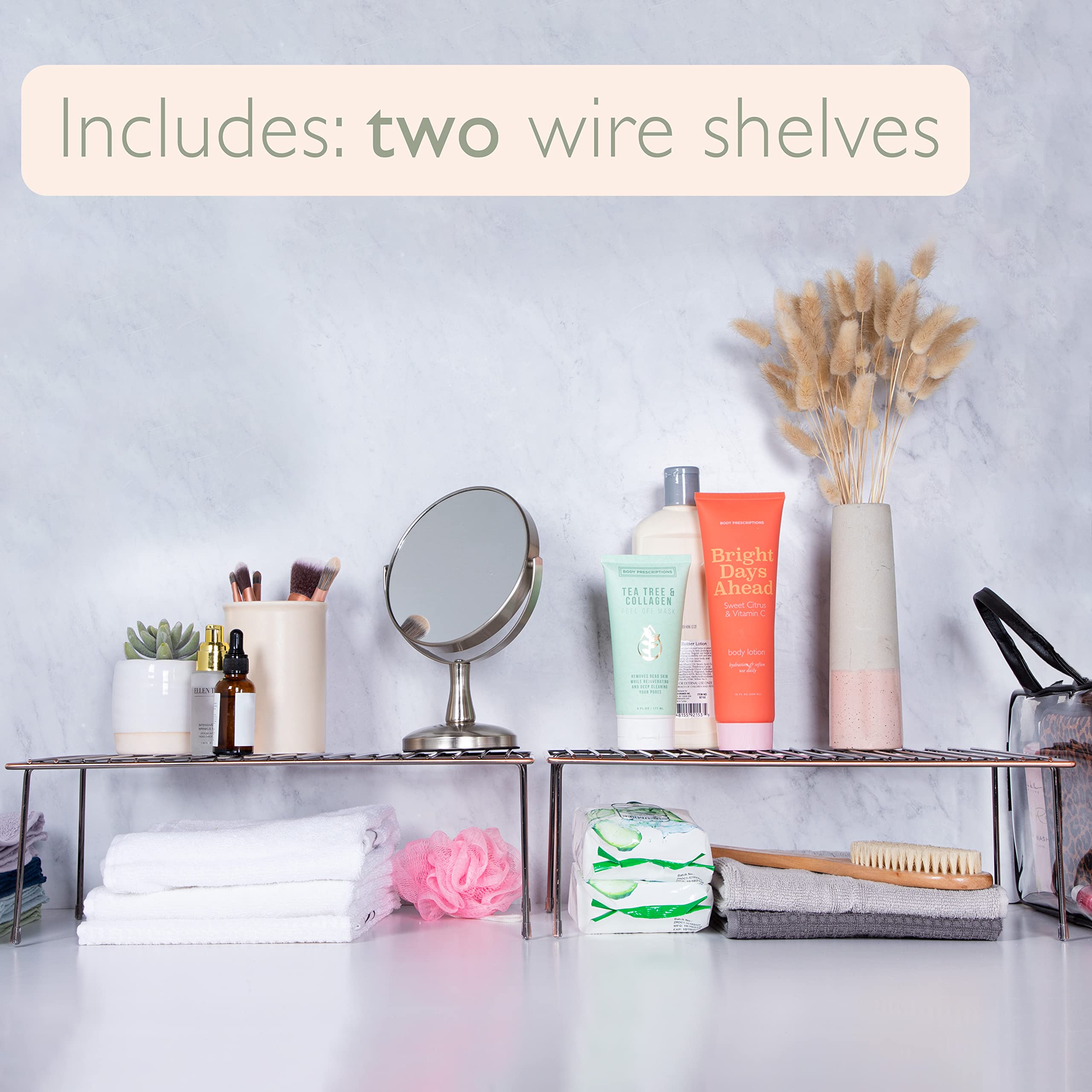 Snapklik.com : SIMPLEMADE Kitchen Cabinet Organizer Shelf - Set Of 2 ...