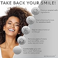 Vista 2 de Tiras de blanqueamiento dental retrógrado, peróxido de hidrógeno, blanqueamiento dental de primera calidad, kit de blanqueamiento dental sensible