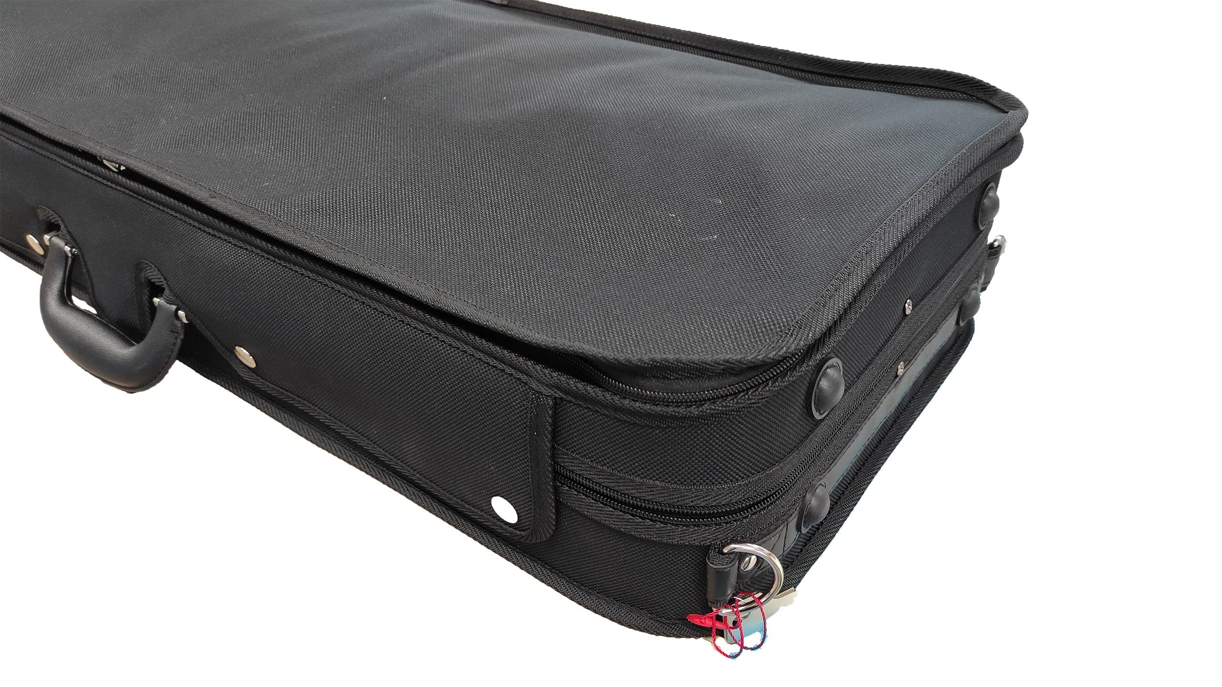 Mezzo-Forte Étui Double pour Violon et Alto 4/4 (jusqu'à 43 cm) - Noir/Bleu Foncé - Cordura