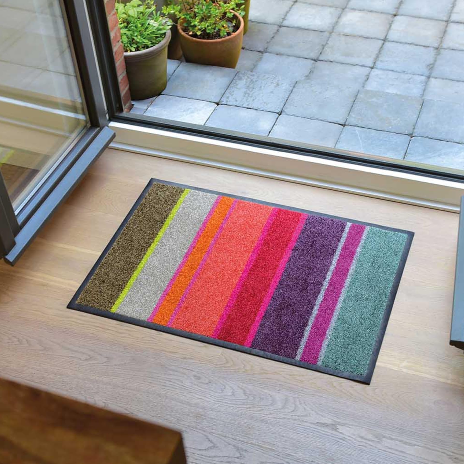 Banzaii Zerbino Ingresso Casa in Fibra di Cocco 40x70 cm, Tappeto Porta con Base Antiscivolo, Resistente e Ideale per Interno ed Esterno - Dogs