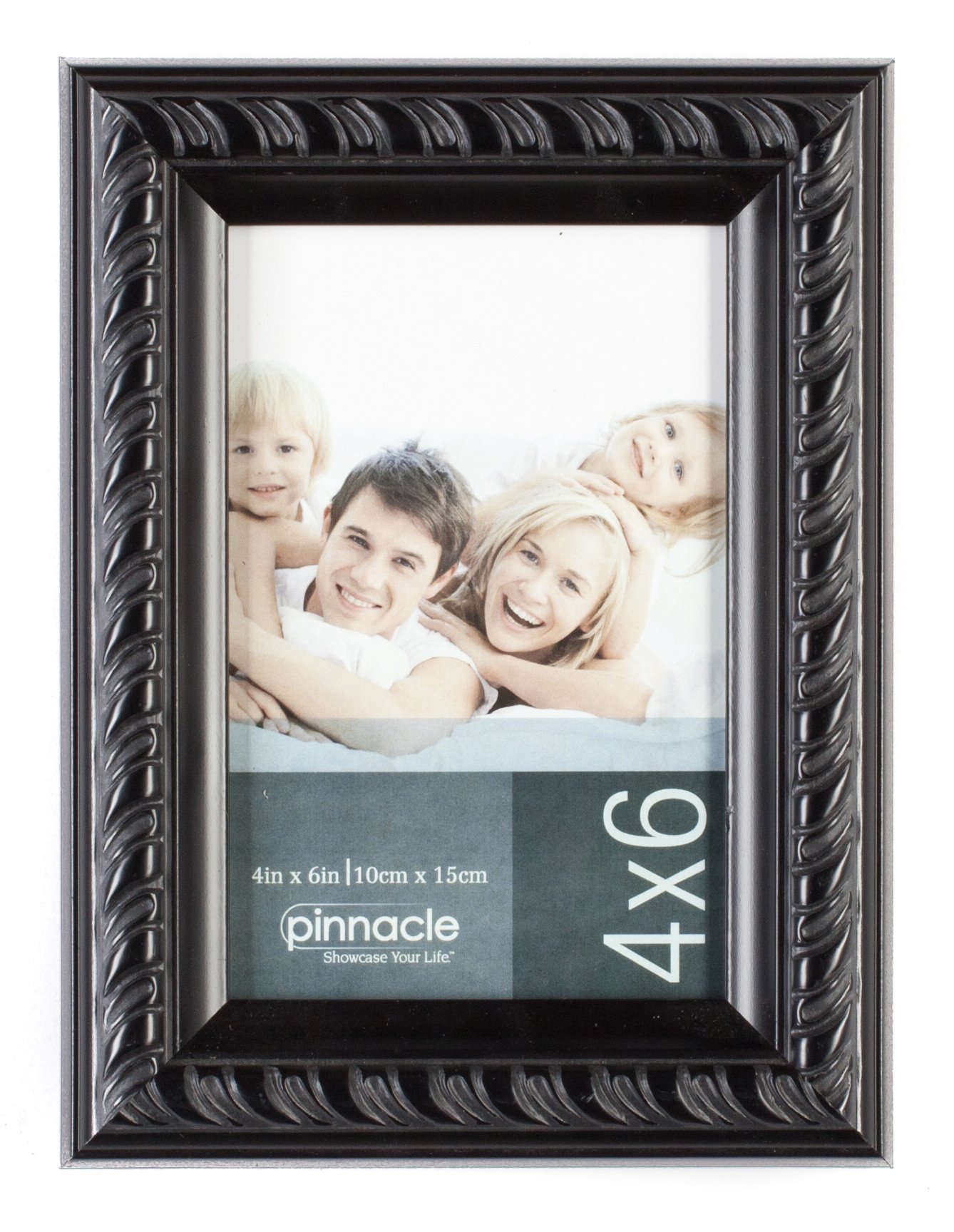 Pinnacle Black Rope Tabletop Frame, 4 by 6-Inch