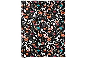 Halloween Dog Throw Blanket - Unleash Spooky Warmth for Your Furry Friends