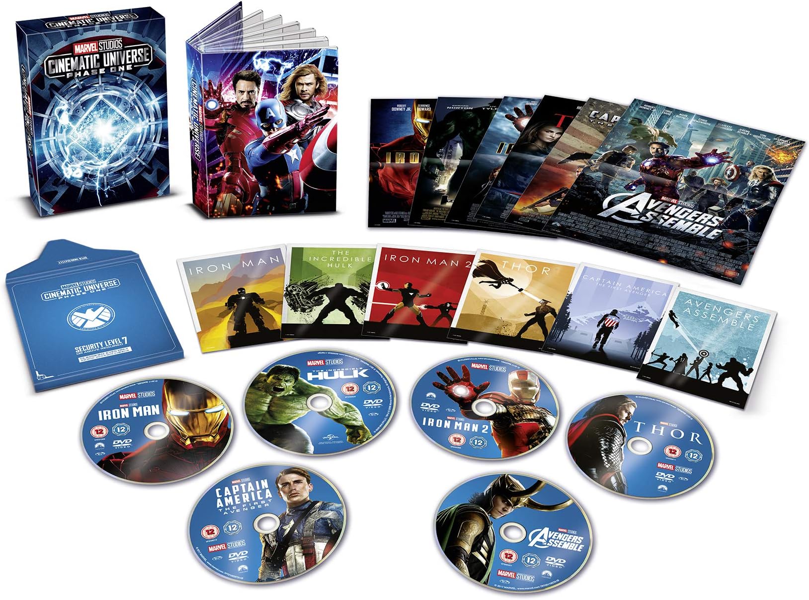 Marvel Studios Collector's Edition Box Set Phase 1 [DVD] | USA Non-Compatible Product | Region - 2
