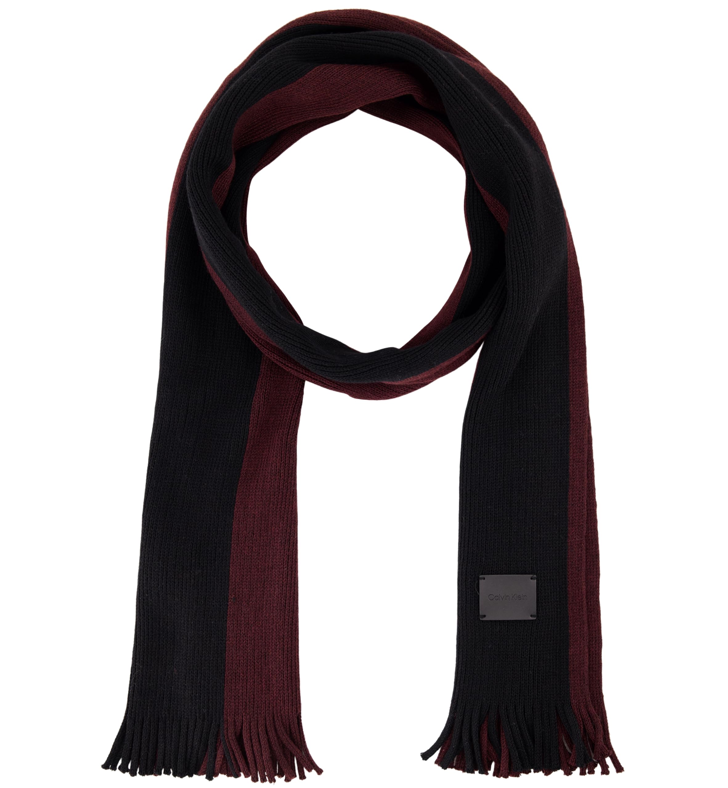 Calvin Klein THICK SIDE STRIPE RASCHEL SCARF