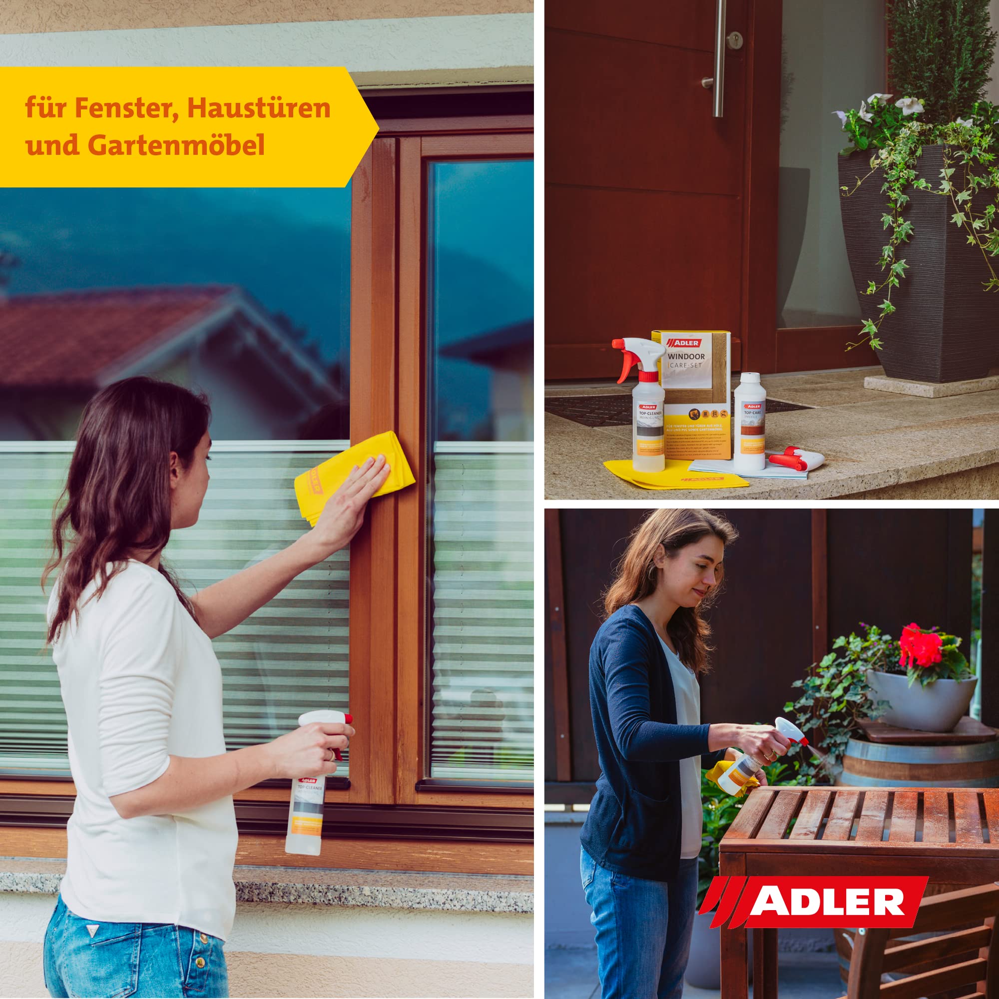 Windoor Care-Set, Pflege- und Reinigungsset für Fenster & Türen