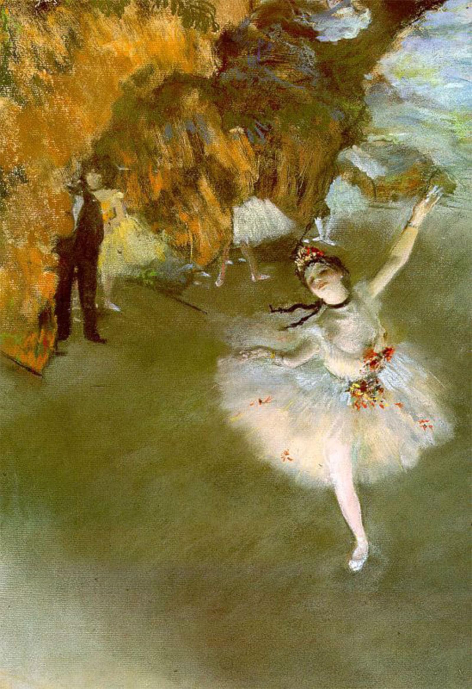 SERENDIPITP Aesthetic Poster Photo Wall Print Retro Picture the Star by Edgar Degas Modern Wall Artwork for Home Decor 60x90cm