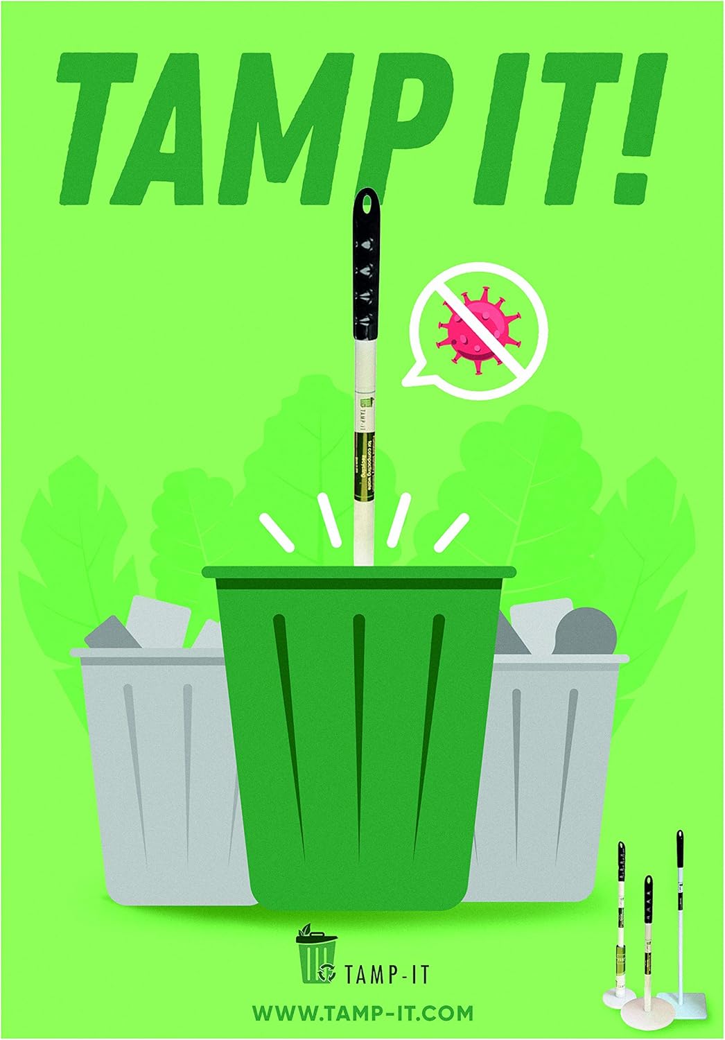 Buy TAMPIT Mighty Mini Manual Trash Compactor Frees Up Space in Bins