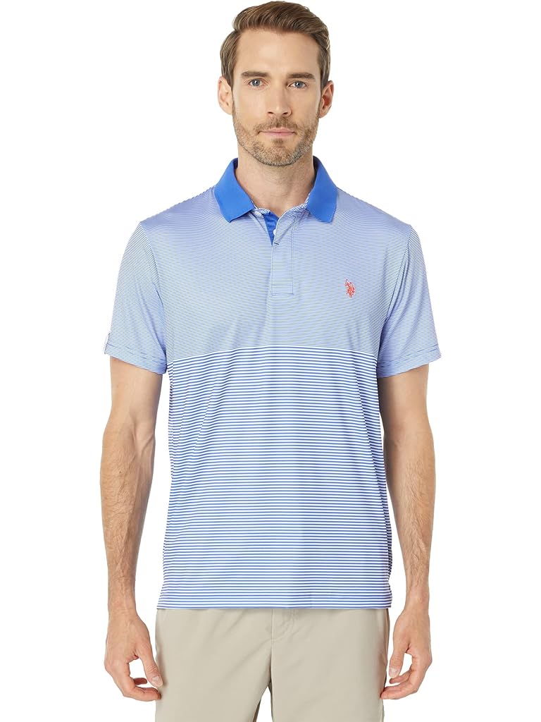 U.S. POLO ASSN. Short Sleeve Printed Performance Jersey Knit Shirt