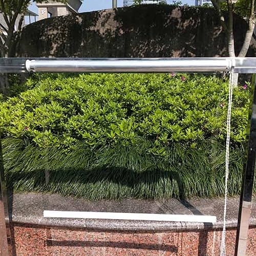 Miniatura 5 de Persianas enrollables transparentes, impermeables, transparentes de plástico de PVC transparente, persianas enrollables impermeables a prueba de